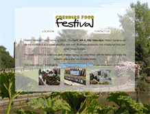 Tablet Screenshot of cheshirefoodfestival.com